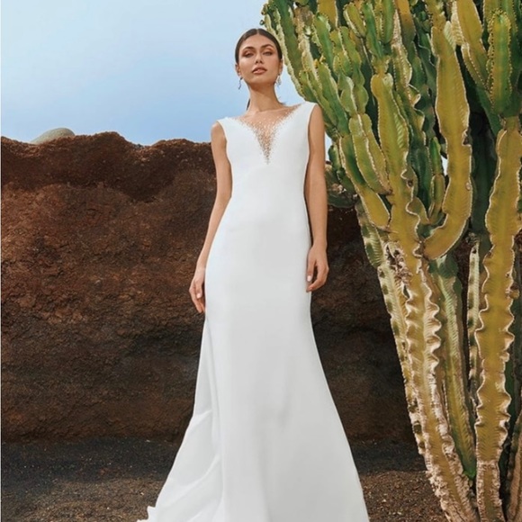 PRONOVIAS Wedding Dress “PARIA” Size 12 - Picture 1 of 17